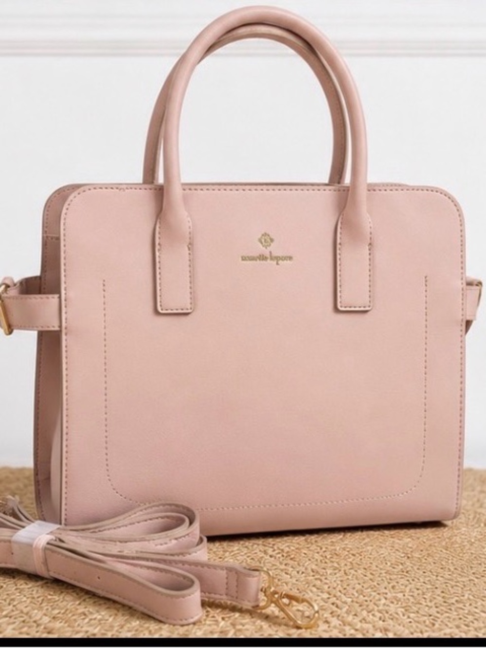 Nanette Lapore Blush Pink Structured Leather Tote